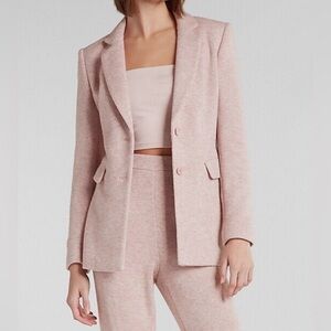 Express Chic Pink Blazer Suit Jacket XXS